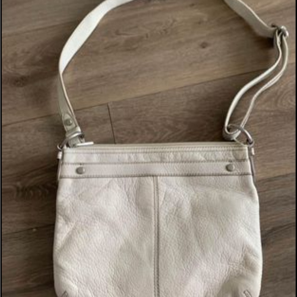 Fossil cream Genuine Leather Crossbody Shoulder Bag - Picture 3 of 7